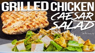 Grilled Chicken Caesar Salad for Date Night | SAM THE COOKING GUY 4K