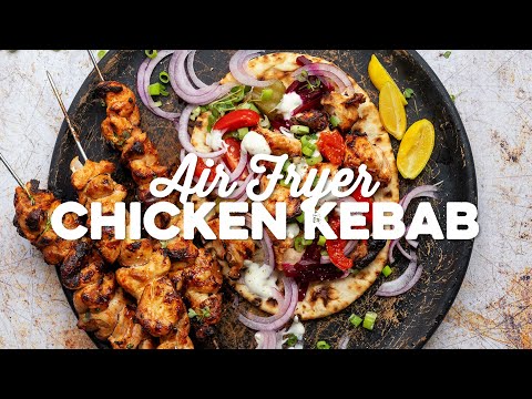 Air Fryer Chicken Kebab Recipe (also suitable for oven or BBQ) | Supergolden Bakes