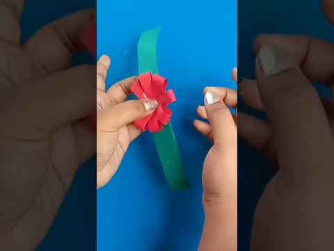 how to make paper bracelet #papercraft #paperbracelet #paperjwellrey #paper #bracelet  #onlineart