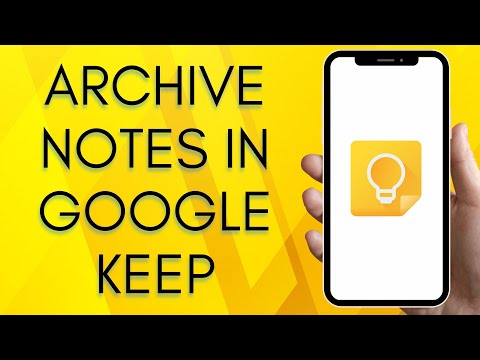 How To Archive Notes In Google Keep