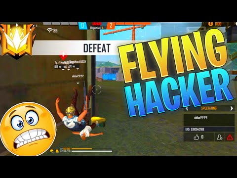 Flying hacker in our game😮|| flying hacker in freefire |how to kill m hacker #10dayschallenge #2