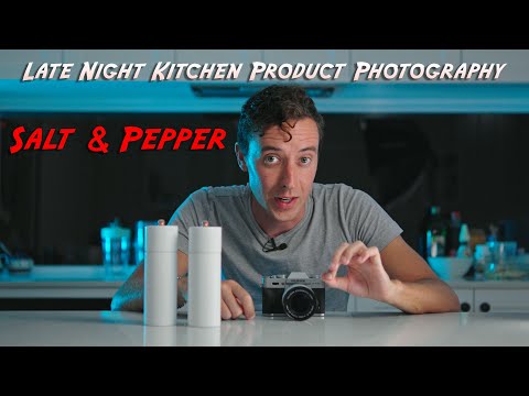 Late Night Kitchen Product Photography: Salt & Pepper Shakers