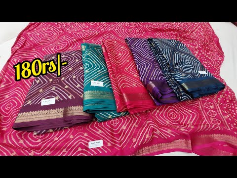 chickpet wholesale fancy saree's pick any@180rs festival special offer|single saree courier availabl