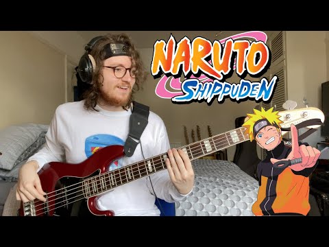 『NARUTO -ナルト- 疾風伝』| Naruto Shippuden OP 16 (Bass Cover)  - Silhouette - KANA-BOON