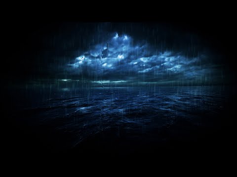 Very Strong Rain and Deep Thunder Sounds for Sleeping | Dimmed Screen - Ocean Storm to Fall Asleep