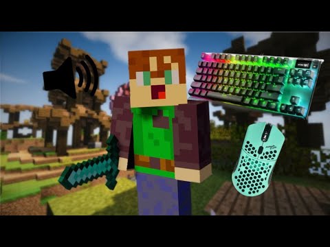 Satisfying Keyboard and Mouse Sounds on Minecraft Hypixel