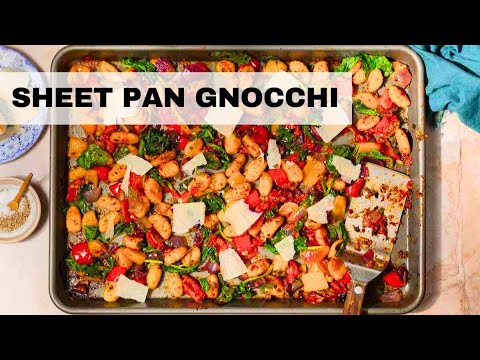 Sheet Pan Gnocchi | Easy Gnocchi Recipe (Vegetarian Recipe)