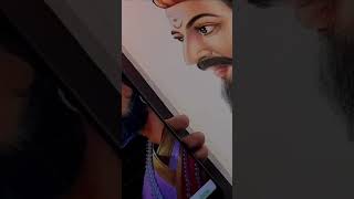 Chatrapati Shivaji Maharaj Drawing , #shorts #art #drawing