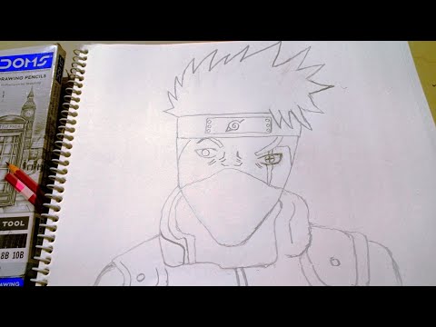 Kakashi hatake drawing 💫ll step by step ll kakashi hatake sketch 🔥🔥.