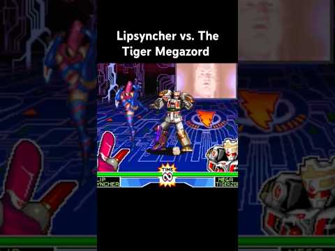 Power rangers Lipsyncher vs. The Tiger Megazord. #arcade #powerrangers #retro #90s #nintendo