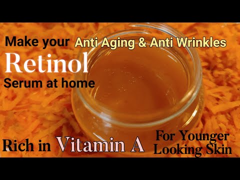 DIY Homemade Retinol Serum | Homemade Vitamin A face serum | How to make Retinol Serum at home