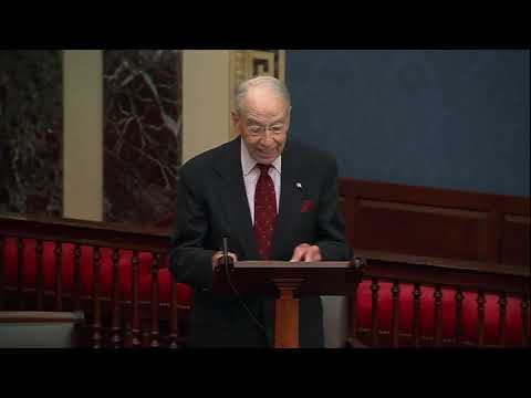 Grassley Delivers Fourth Installment of his “Peace Through Strength” Series