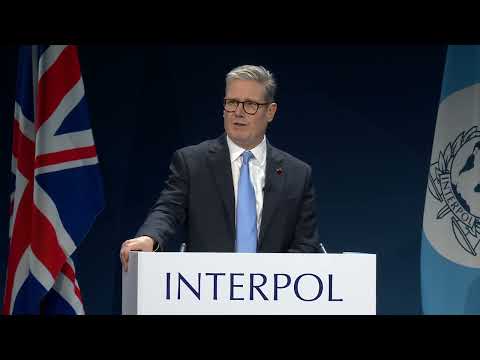 UK Prime Minister Keir Starmer - 92nd INTERPOL General Assembly