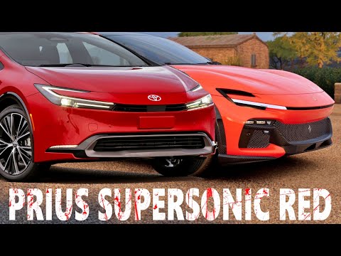 2023 Toyota Prius in Supersonic Red Looks Like Ferrari Purosangue!