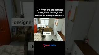 POV: When the project goes wrong, but it's always the developer who gets blamed!