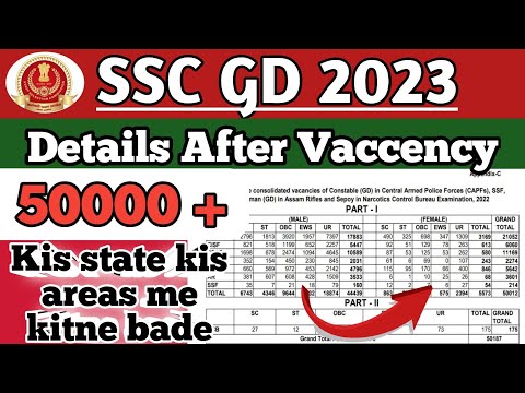 ssc gd vaccancy increase 2023 | ssc gd new update | 50000+ vaccency #sscgd