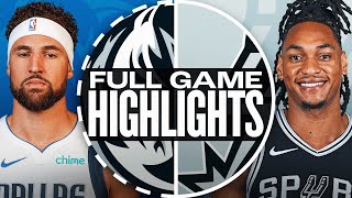 MAVERICKS at SPURS | FULL GAME HIGHLIGHTS | March 10, 2025