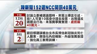 周玉蔻爭議延燒 NCC認定辣新聞152未落實查證罰40萬｜20220928 公視晚間新聞