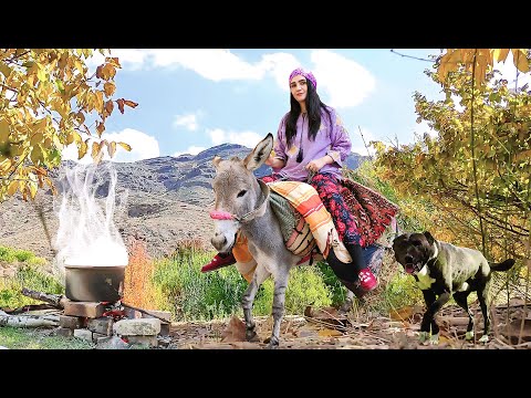 Village Life Iran: Girl's Incredible Donkey Riding & Iranian Cooking