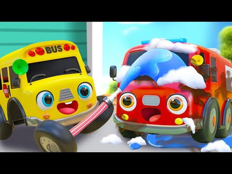 Car Wash Song | Street Cleaning Up | Good Habits | Nursery Rhymes & Kids Songs - Baby Car Songs TV