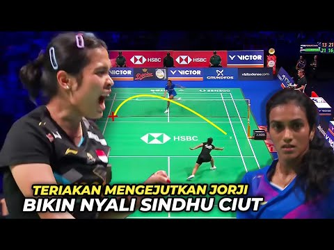 Menggelegar..!! Teriakan Jorji Bikin Sindhu Ciut di Denmark Open 2024