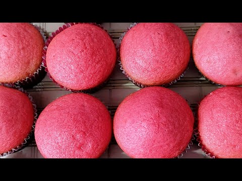 Red Velvet Cup Cakes | How To Make Eggless Red Velvet Cakes @KKhushiFoods