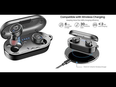 TOZO T10 Bluetooth 5 0 Wireless Earbuds with Wireless Charging Case IPX8 Waterproof Stereo Amazon