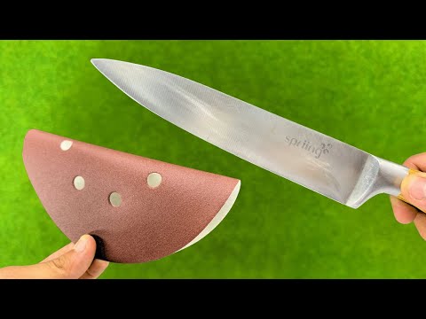 KNIFE Like Razor ! Sharpen Your Knife In 1 Minute With This Tool !Great idea