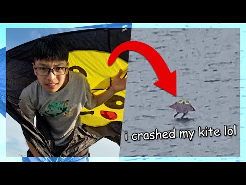 i tried kite flying and crashed my kite lol (vlog)