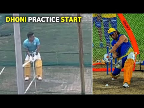 Ms Dhoni Nets Practice In Rachi | Ms Dhoni Practice Start | IPL 2025 ||