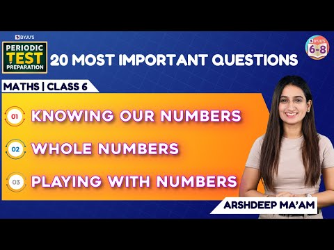 20 Most Important Questions from Chapter 1, 2, and 3 | Periodic test | Class 6 | CBSE Math