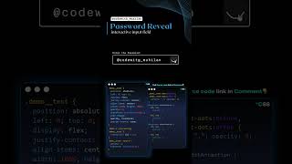 Animated password #password  #worldofdevelopers #frontendwithvishal