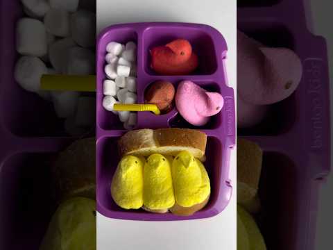 Packing School Lunch *ONLY PEEPS* #shorts