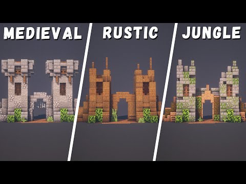 5 Unique Gate Designs! | Minecraft Tutorial