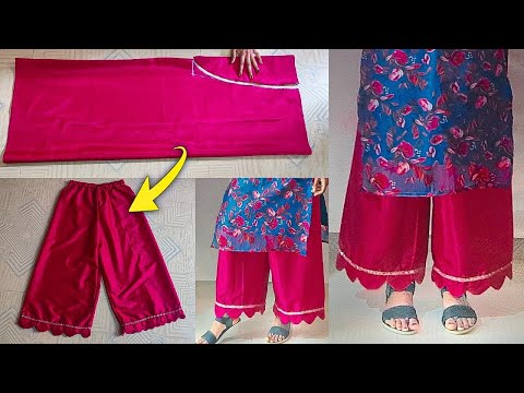 Designer palazzo pant cutting stitching for beginners | palazzo pant cutting stitching in kannada