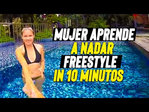 Principiante Mujer APRENDE A NADAR FREESTYLE in 10 Minutos para DESLIZARSE MÁS Rápido