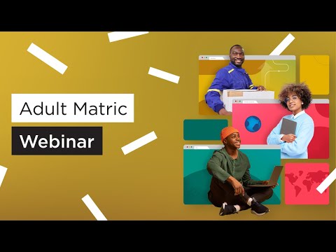 UCT Online High School Adult Matric Webinar