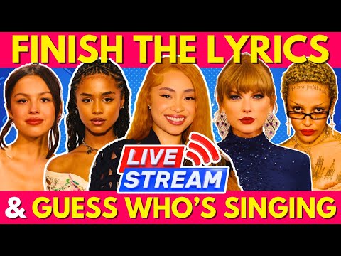 Finish The Lyrics & Guess Who's Singing LIVE! 🔴 Test Your Music Knowledge! 📢