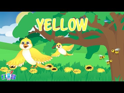 The Color Yellow Song – Yellow Song for Kids – Learn the Colors for Children Preschool