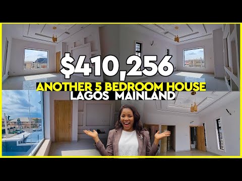 LAGOS NIGERIA | HOUSE FOR SALE IN A SECURE ESTATE IN LAGOS  | NEW HOUSE TOUR | BEAUTIFUL 5 BEDROOM