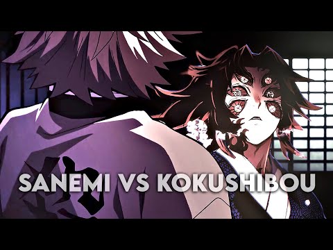 Kokushibou vs Sanemi / Kokushibou animated「AMV/EDIT」Demon Slayer