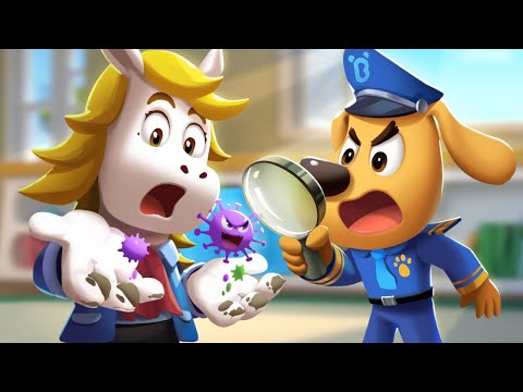 Wash Your Hands Before Eating | Good Habits | Sheriff Labrador | Kids Cartoon | BabyBus TV