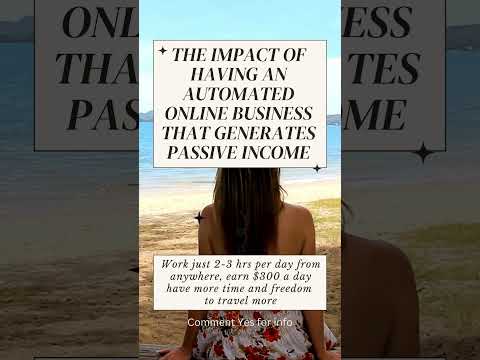 Having an automated online business that generates passive income $600 a day #makemoneyonlinedaily