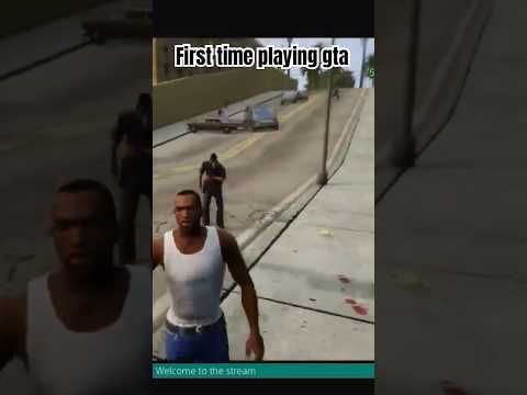 First time playing gta #gta #gtasanandreas #funny #badending