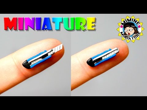 미니어쳐 커터칼 만들기 (자를수 있다는 ㅋㅋ) Miniature - Utility knife