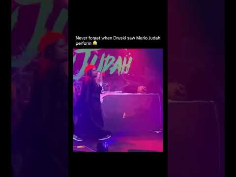 Never forget when Druski saw Mario Judah perform😭💀 #druski #hiphop #rap