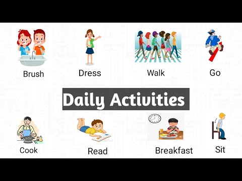 Daily Activities Vocabulary | English Words Meaning for beginners#english #vocabulary #wordmeaning