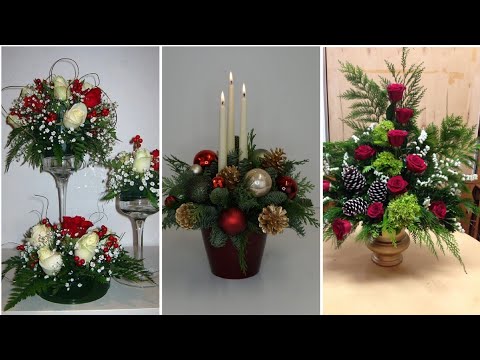 Christmas Flowers Centerpieces Ideas/Latest Centerpieces Designs