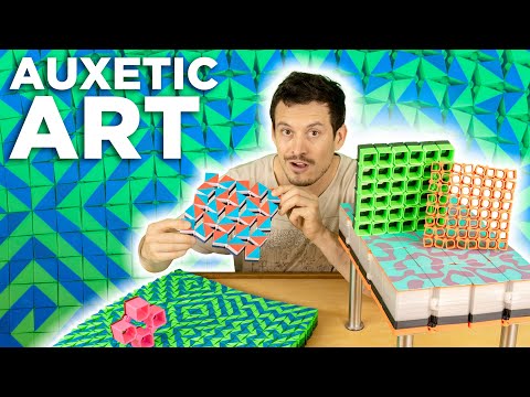 Auxetic Art (win a 3D printer!)