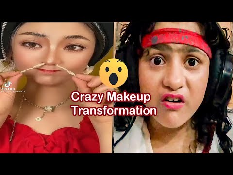 Crazy Korean Makeup Transformation 😱😱😍  leezu world #makeuptransformation